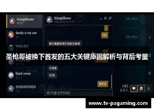 圣枪哥被换下首发的五大关键原因解析与背后考量